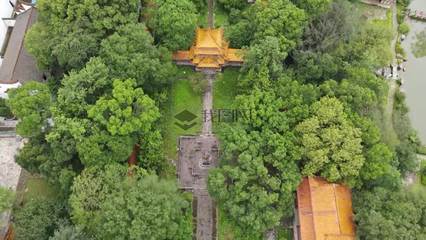 旅游景区湖南岳阳屈子文化园屈子祠-版权可商用