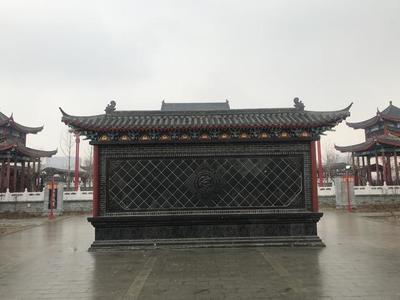 开封尉氏蔡邕文化园,为了纪念蔡文姬,这里建了文姬楼,景色很美